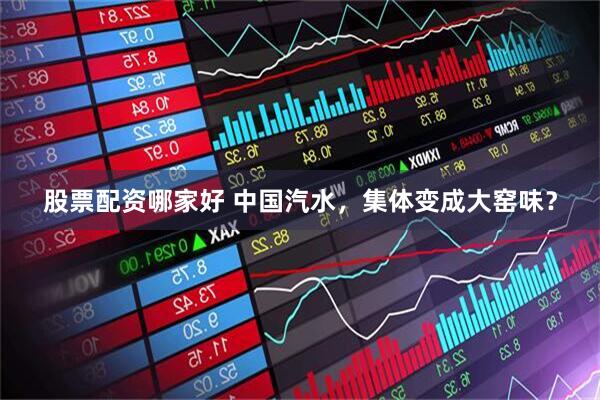 股票配资哪家好 中国汽水，集体变成大窑味？