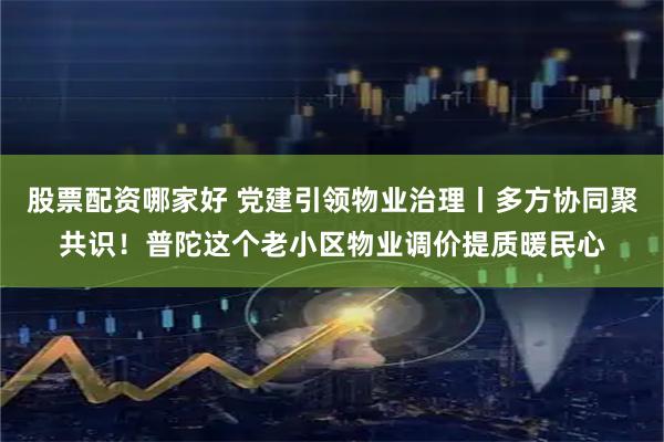 股票配资哪家好 党建引领物业治理丨多方协同聚共识！普陀这个老小区物业调价提质暖民心