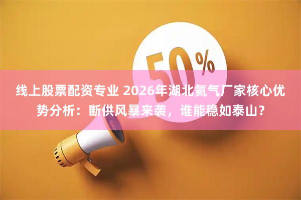 线上股票配资专业 2026年湖北氦气厂家核心优势分析：断供风暴来袭，谁能稳如泰山？